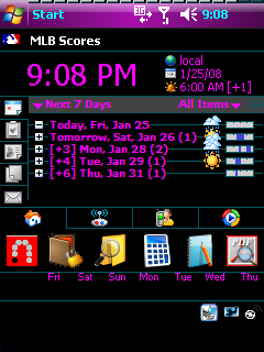 home with icons